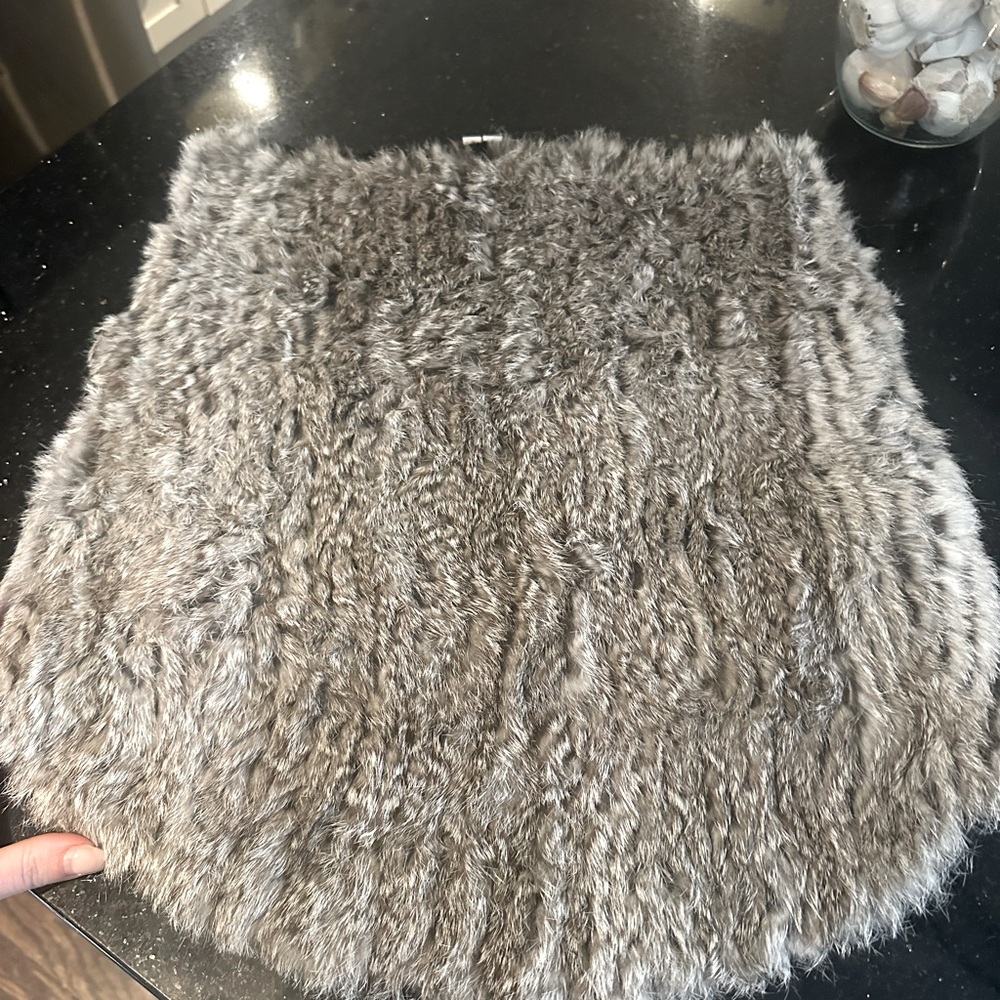 Helmut Lang, rabbit fur cashmere wool neck warmer